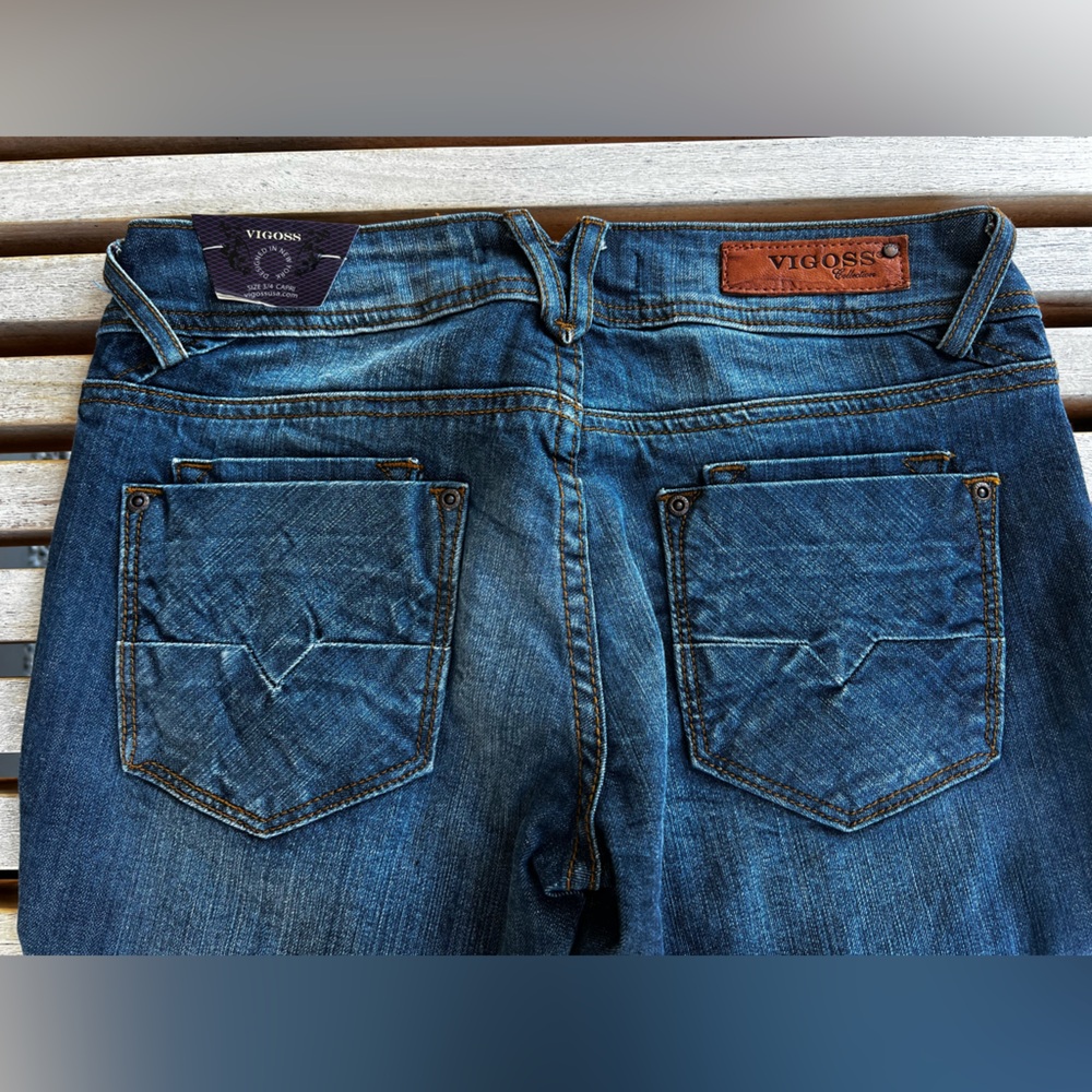 Vigoss Blue Relaxed Jeans with Premium Denim